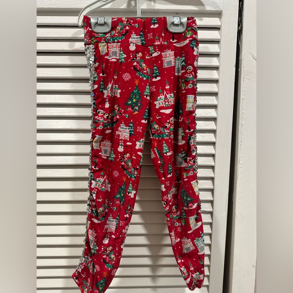 Girls Disney Christmas leggings